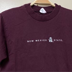 Vintage 90s New Mexico State Aggies University T-shirt Small Made In USA NMSU